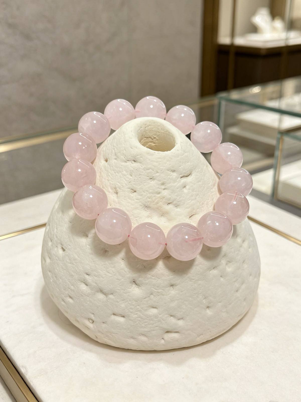 Rose-Dew Heart Quartz (Madagascar Rose Quartz)