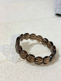 Shadow Grounding Quartz - Smoky Quartz Faceted Flat Bracelet
