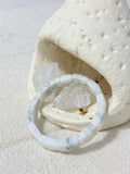 White Buffalo Stone - Howlite Flat Bangle Bracelet